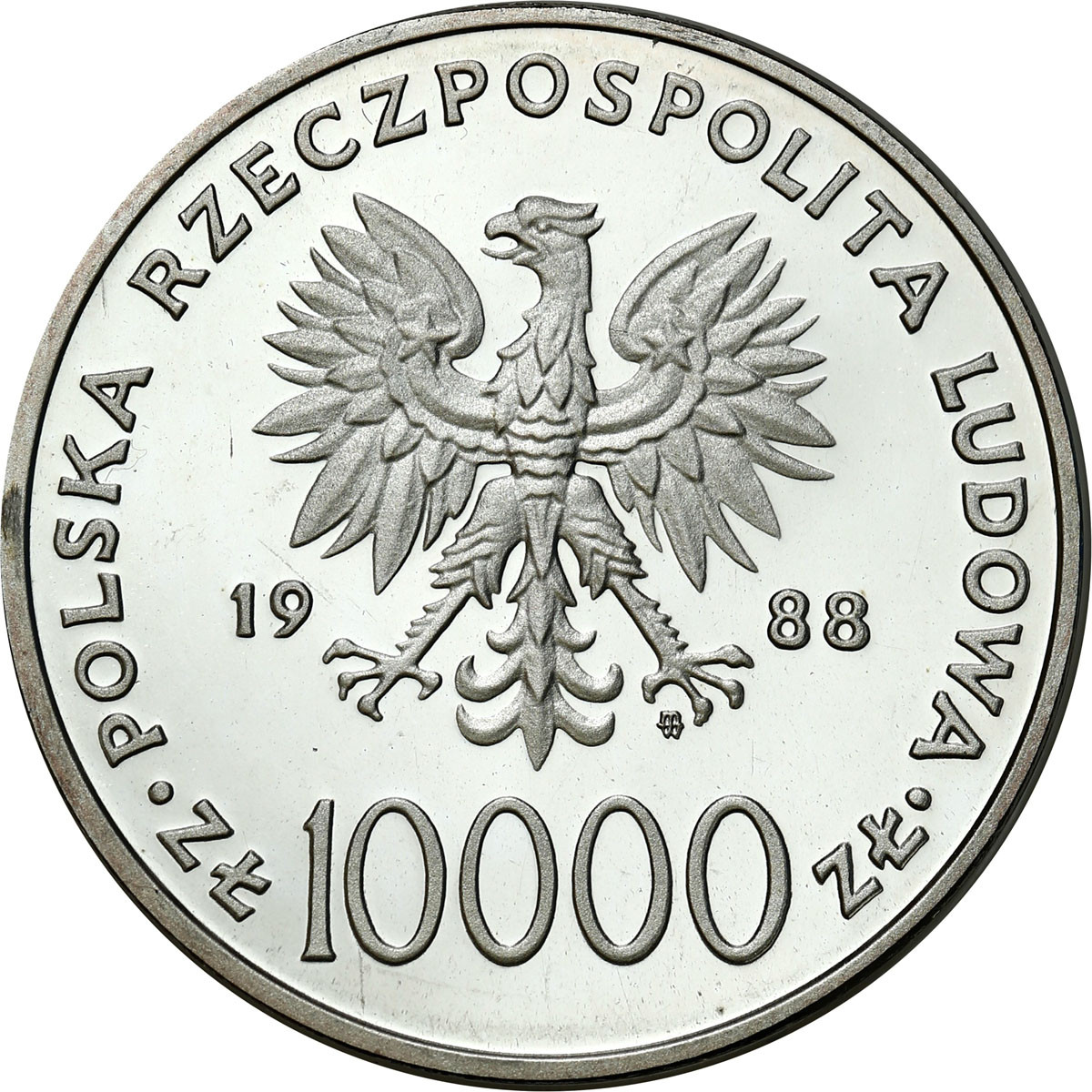 PRL. 10.000 złotych 1988 Jan Paweł II - X lat pontyfikatu